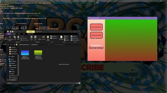 Gradients Generator Programming with Python смотреть онлайн