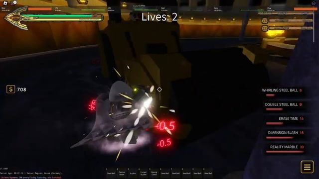 [YBA] King Crimson Requiem со всеми спеками vs. колизея [Your Bizarre Adventure] смотреть онлайн