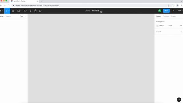 Creating a new design file / Overview of design file - Figma Essentials Course UX/UI Design смотреть онлайн