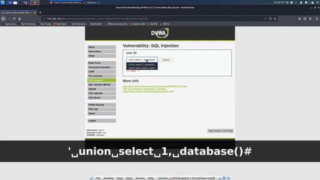 Introduction to Penetration Testing: 06 - SQL Injection смотреть онлайн