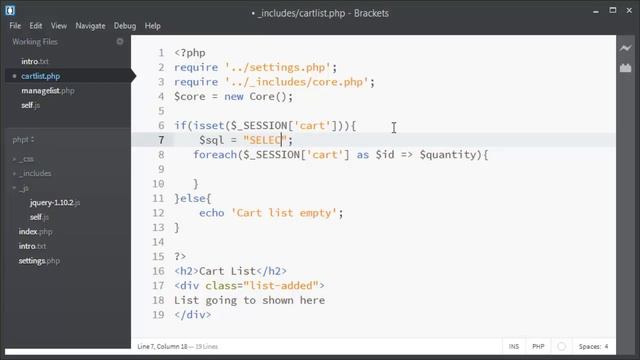 Shopping Cart List Using PHP & Javascript Part 9 смотреть онлайн