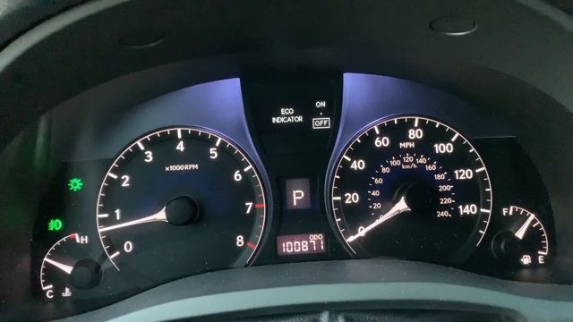 How to turn on and off the ECO indicator light on a Lexus RX смотреть онлайн