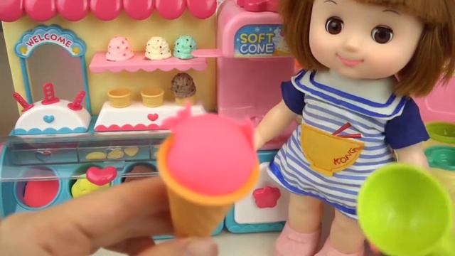 Детские Куклы Мороженое Сюрприз Автомобиль и Игры Doh Мороженое Магазин Игры смотреть онлайн