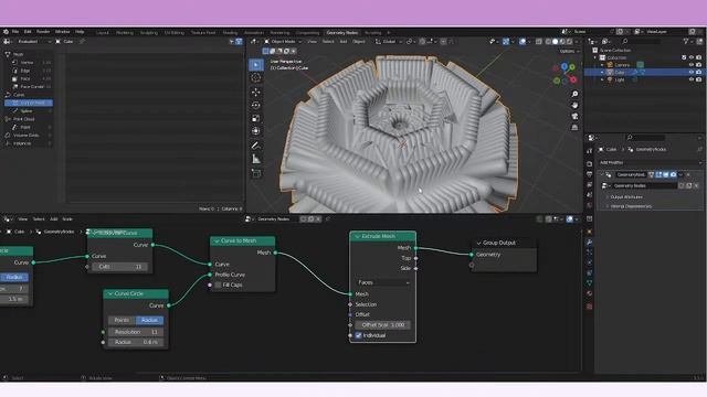 Subdivide Curve Node -- Geometry Nodes -- Learning Blender смотреть онлайн