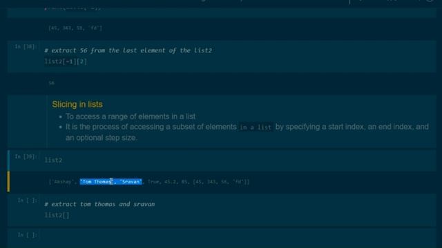 Indexing and slicing in python lists | Malayalam | How to use indexing and slicing in python lists смотреть онлайн