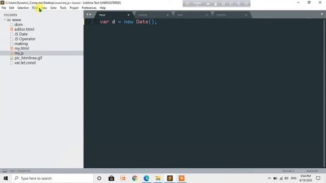 68. JS Date getDate() Method смотреть онлайн