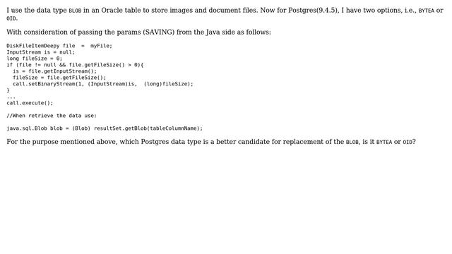 Databases: Migrating BLOB in Oracle into PostgreSQL смотреть онлайн