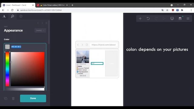 web tab; interactive carrd tutorial смотреть онлайн
