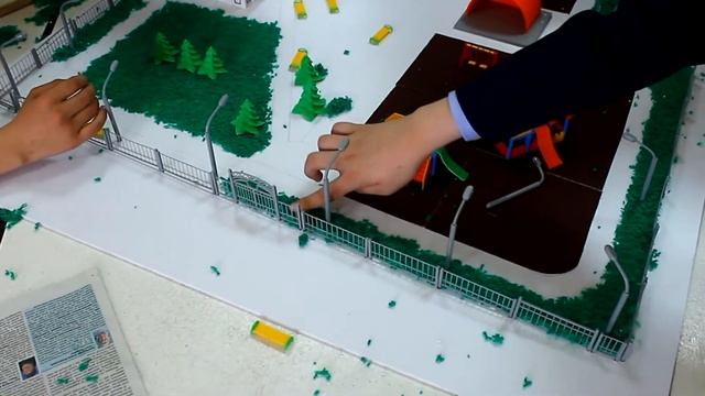 Сборка макета парка 