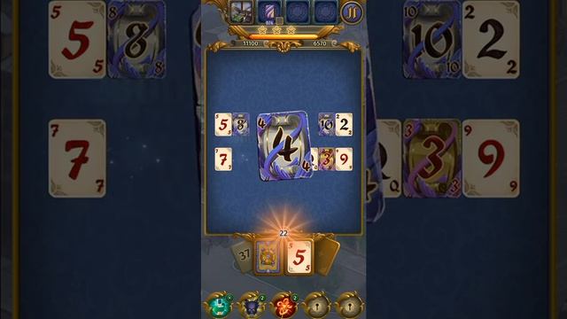 Solitaire Enchanted Deck - free offline pyramid solitaire card game for Android - gameplay. смотреть онлайн