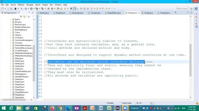 Inheritance types | abstract class | final class | Interfaces | CS Lectures by SKN смотреть онлайн