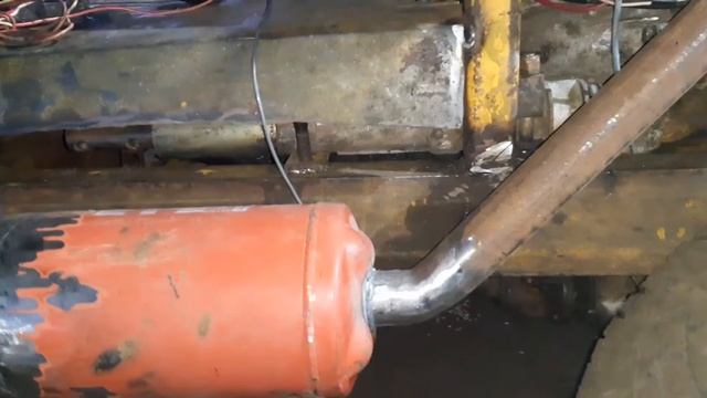 Самодельная выхлопная из огнетушителя на самодельный трактор смотреть онлайн