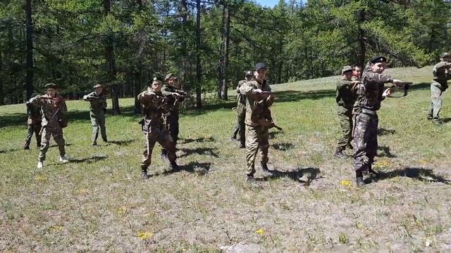 Отработка приёмов рукопашного боя с АК-74 смотреть онлайн