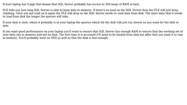 Is it normal that occasionally Page Life Expectancy drops to 0 and queries start giving timeouts... смотреть онлайн