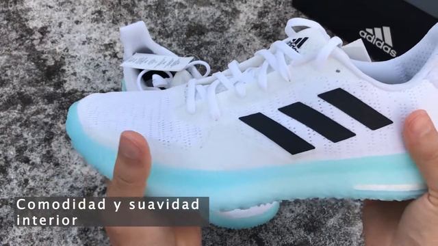 Adidas FITBOOST unboxing /Cloud White/ Core Black / Sky Tint смотреть онлайн