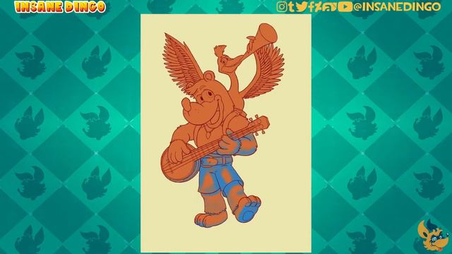 Dingo Draws: Banjo-kazooie 🐻🐦🧩 [Time Lapse Drawing] смотреть онлайн