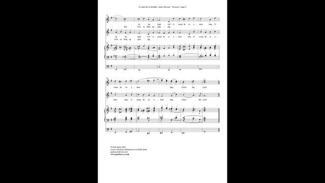 O come all ye faithful - Ayres descant - version I смотреть онлайн