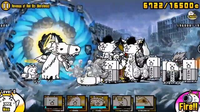 The Battle Cats - Red Sky at Night: Revenge of Red Sky (Merciless) with 1-Line Up [No Ubers] смотреть онлайн