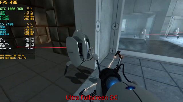 Portal | GTX 1060 3GB + i5 7400 | Benchmark смотреть онлайн