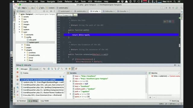 Grav w/PHPStorm + Xdebug смотреть онлайн