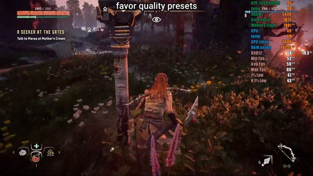 Horizon zero dawn gtx 1660 super ryzen 5 2600 fps test смотреть онлайн