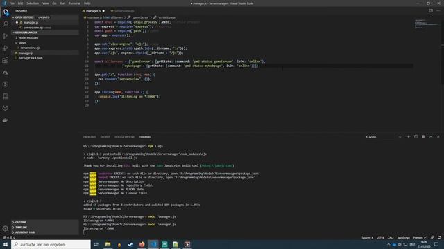 Create a PM2 Servermanager with Express Part #2 | Define the Servers and show it in Frontend смотреть онлайн
