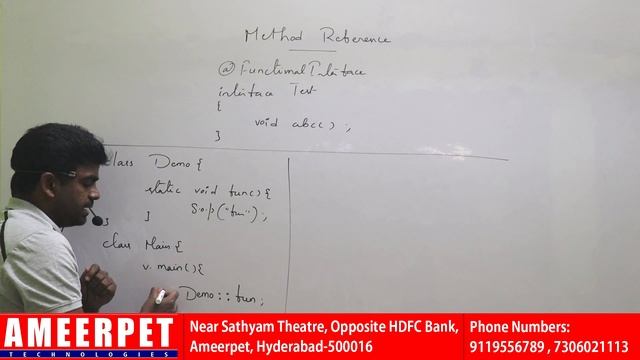 Method References In Java | JDK 8 | Ameerpet Technologies | By Srinivas смотреть онлайн