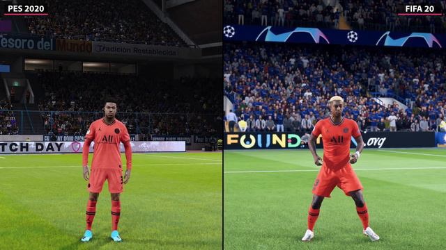 [4K] FIFA 20 (Demo) vs. PES 2020 Graphics Comparison on PS4 Pro смотреть онлайн
