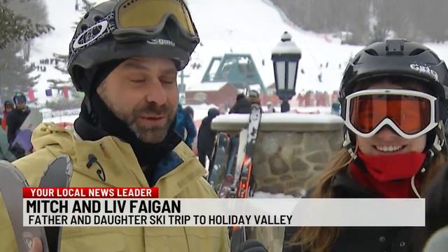 Thousands of people from near and far travel to Ellicottville to hit the slopes at Holiday Valley смотреть онлайн