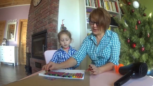 Рисуем оригинально / Восковые мелки + фен смотреть онлайн