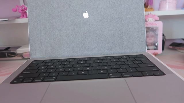 unboxing macbook pro 14 inch silver w/ m1 pro ? & accessories! ✨ смотреть онлайн