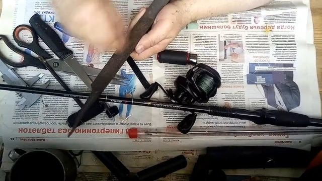 Ремонт ручки держателя катушки на удилище Zetrix Exilon при помощи инструментов кривых рук итд. смотреть онлайн