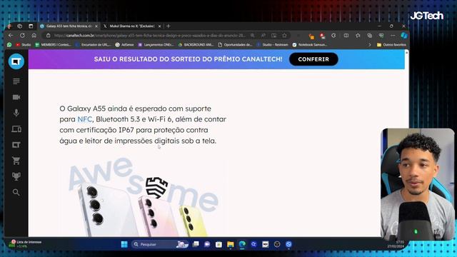 VAZOU TUDO! Novo Galaxy A55 - Lançamento, Preço e TUDO MAIS смотреть онлайн