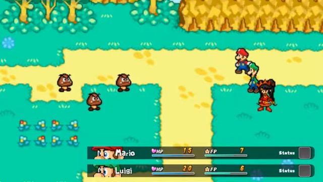 Mario RPG Maker MV game test 1 - Goomba battle смотреть онлайн