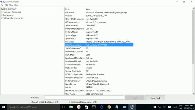 How to Check BIOS Version on windows 10 смотреть онлайн