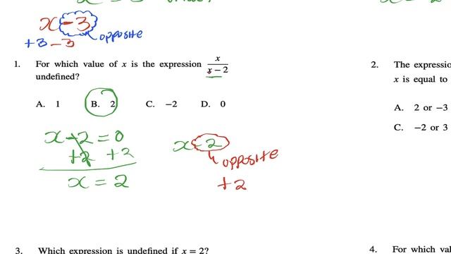 DETERMINE WHEN A NUMERICAL EXPRESSION IS UNDEFINED| BASIC MATH смотреть онлайн