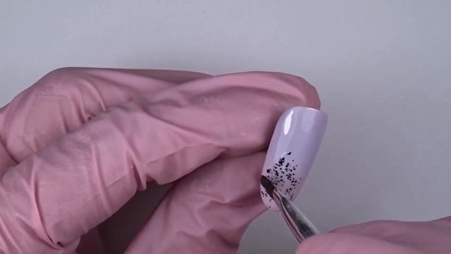 Простой дизайн ногтей КЛЯКСЫ