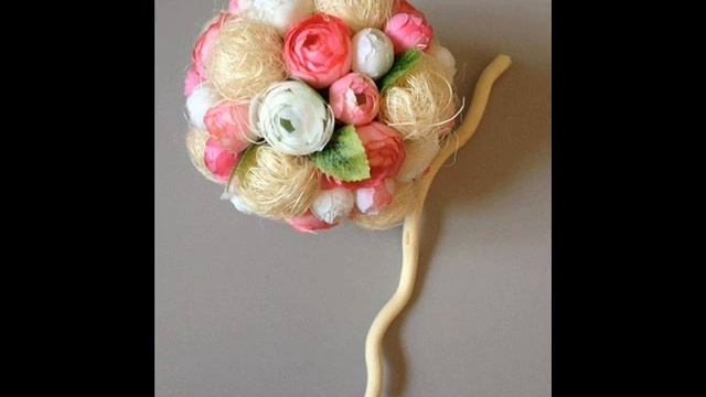 цветочный топиарий из сизали /// Floral Topiary of sisal смотреть онлайн