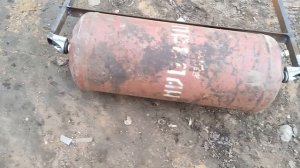 водоналивной садовый (ландшафтный) каток своими руками из газового баллона