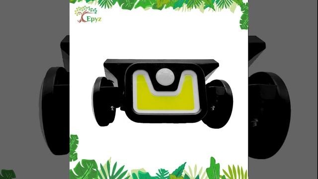 Epyz Solar Motion Sensor Lights Outdoor | COB LED Flood Light Motion Detected Spotlights смотреть онлайн