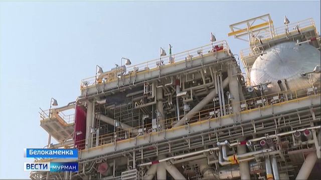 В Белокаменке началась установка технологических модулей для второй линии завода «Арктик СПГ 2»