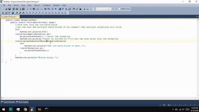 Java Tutorial 31 : Exception #1 - Built-In Exceptions смотреть онлайн