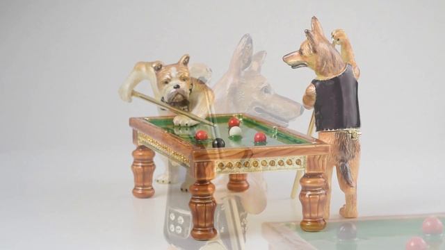 Фигурки-статуэтки в стиле Фаберже "Собаки играют на бидьярде" (арт: DX1422). Limited Edition 250 p смотреть онлайн