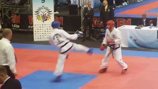 Taekwon-Do ITF WC 2015 - Sparring 63kg Julio Carlos USA смотреть онлайн