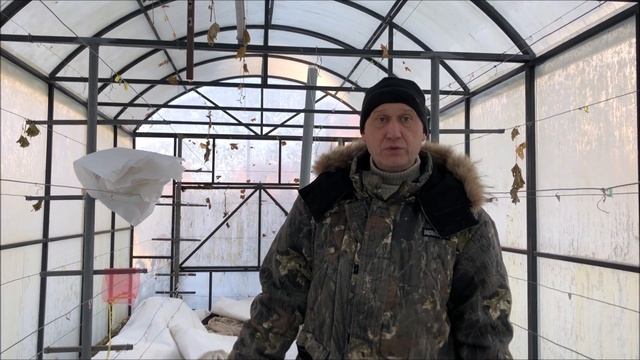 Зимнее укрытие винограда в теплице. смотреть онлайн