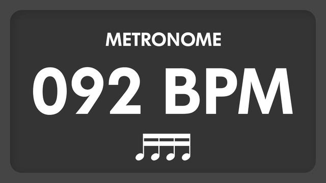 92 BPM - Metronome - 16th Notes смотреть онлайн