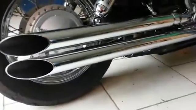 Honda Shadow 750 - Escapamento Hurricane Evolution Reto 2/5 polegadas смотреть онлайн
