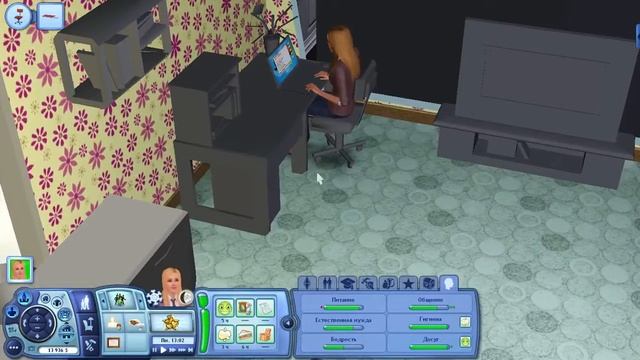 The Sims 3: "Студенческая жизнь" #11 - Застрял в камине смотреть онлайн