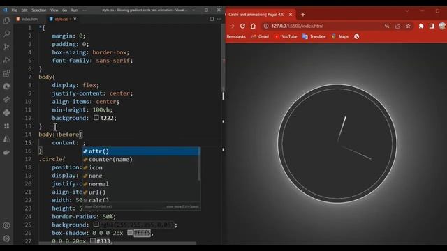 CSS Gradient Circle Text Animation - Html CSS @RoyalTutorials354 смотреть онлайн