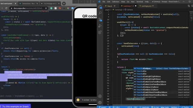 QR Code Scanner using Expo Barcode Scanner | Bounding Box around the QR Code | React Native смотреть онлайн